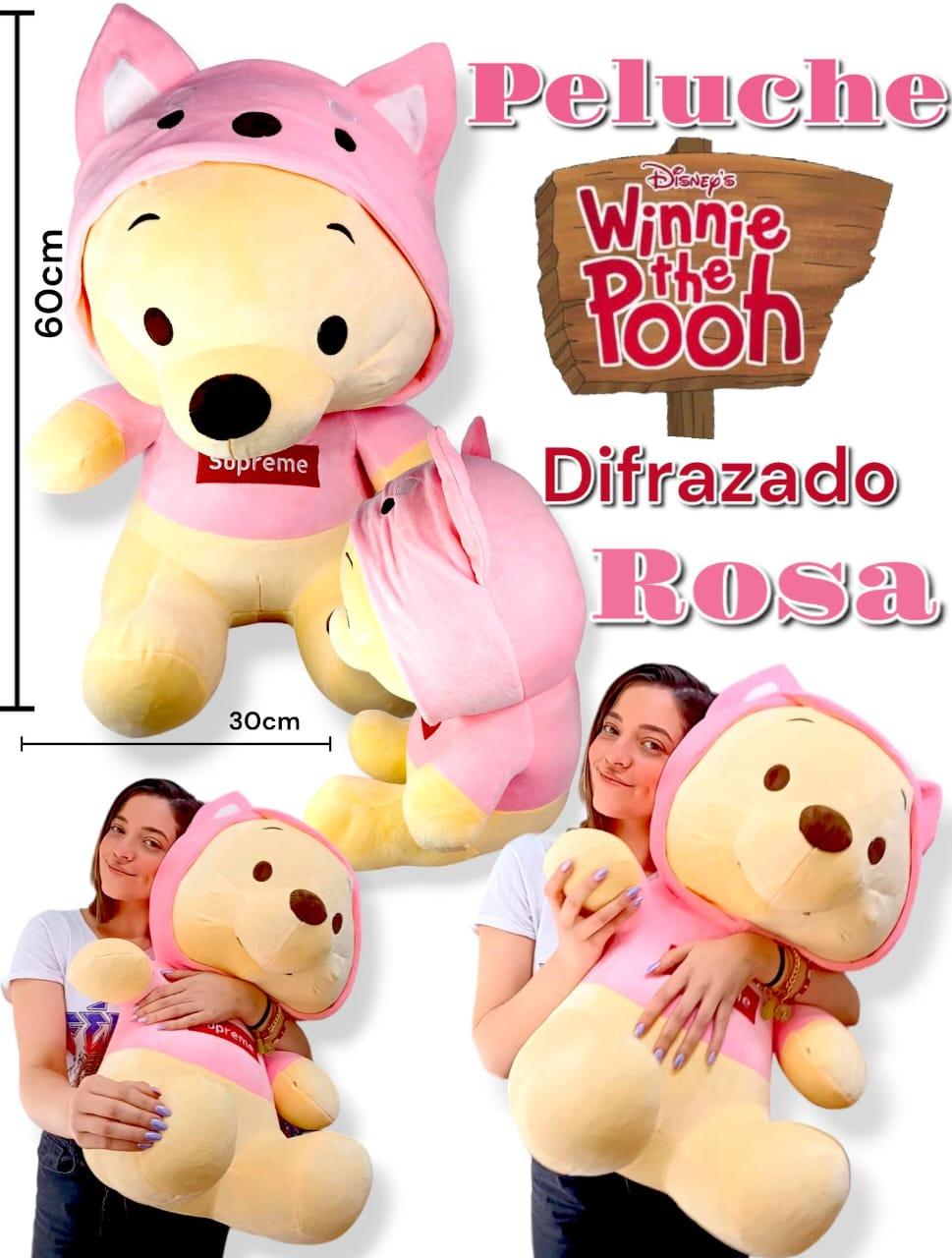 Peluche Winnie The Pooh DISFRAZADO ROSA 60cm